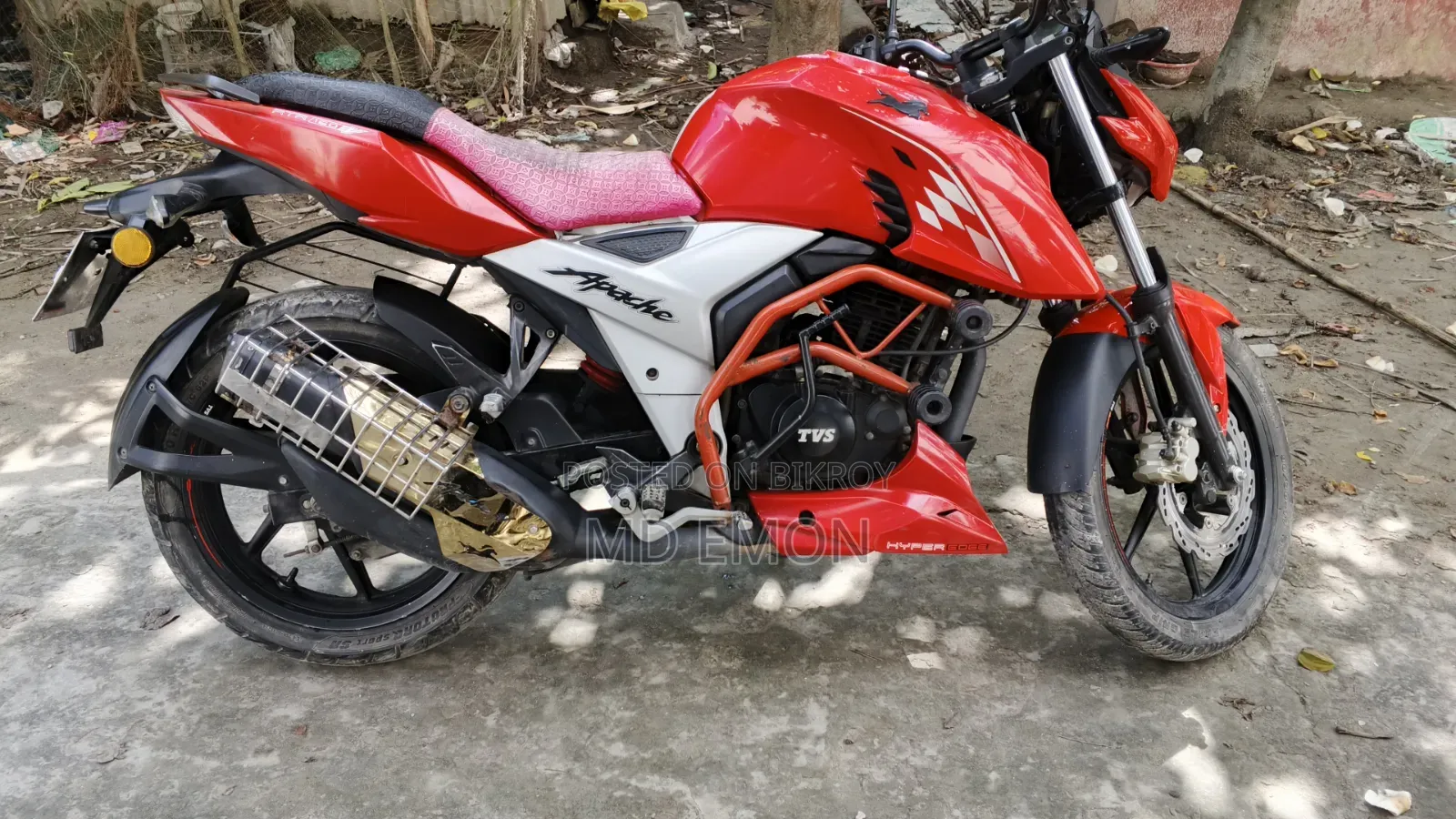 New TVS Apache RTR 160 4V 2024 Red