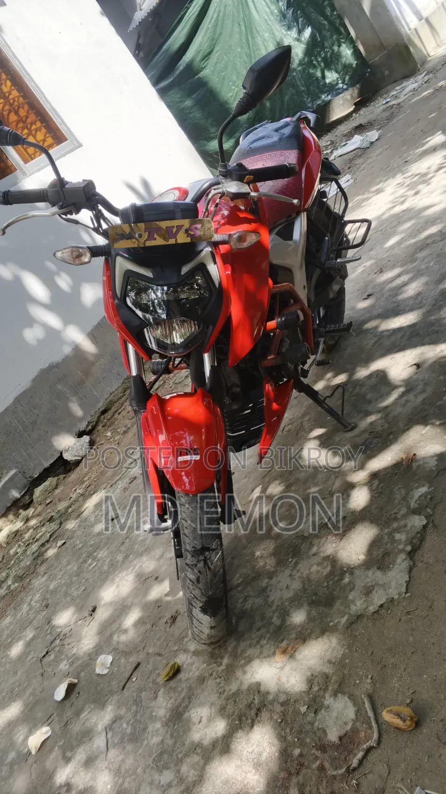 New TVS Apache RTR 160 4V 2024 Red