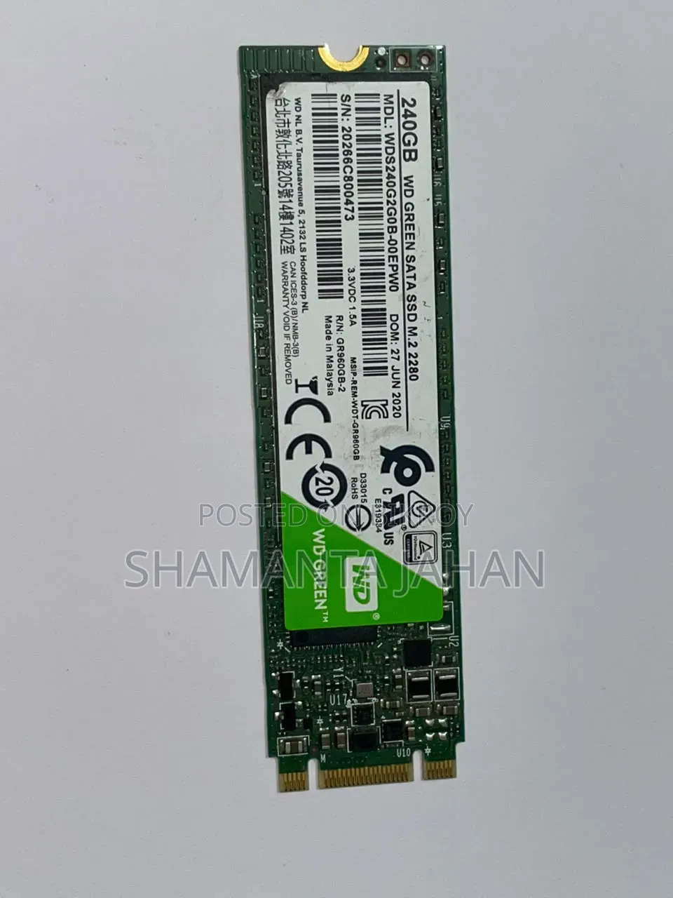 Wd Green SSD 240gb