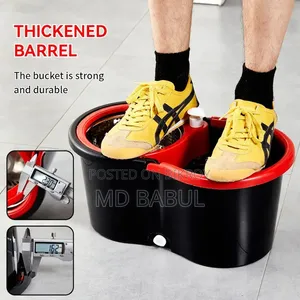 360° Auto Spin Mop Bucket Home Cleaning Cotton Mop