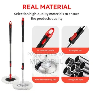 360° Auto Spin Mop Bucket Home Cleaning Cotton Mop
