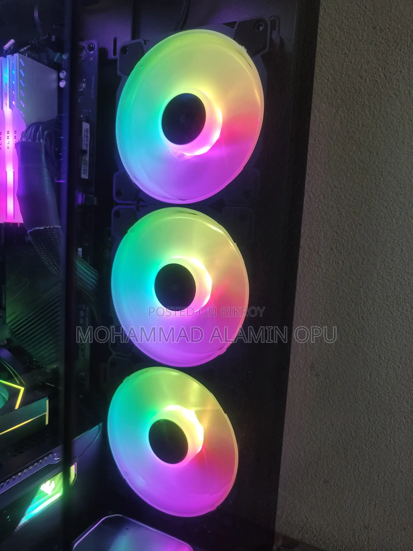 ARGB Casing Fan 120mm-9pcs+Argb HUB-1 PCS