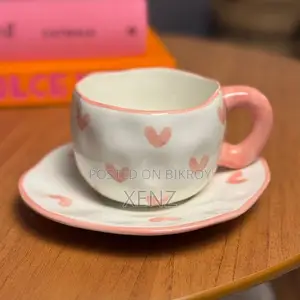 3D Ceramic Mug Saucers