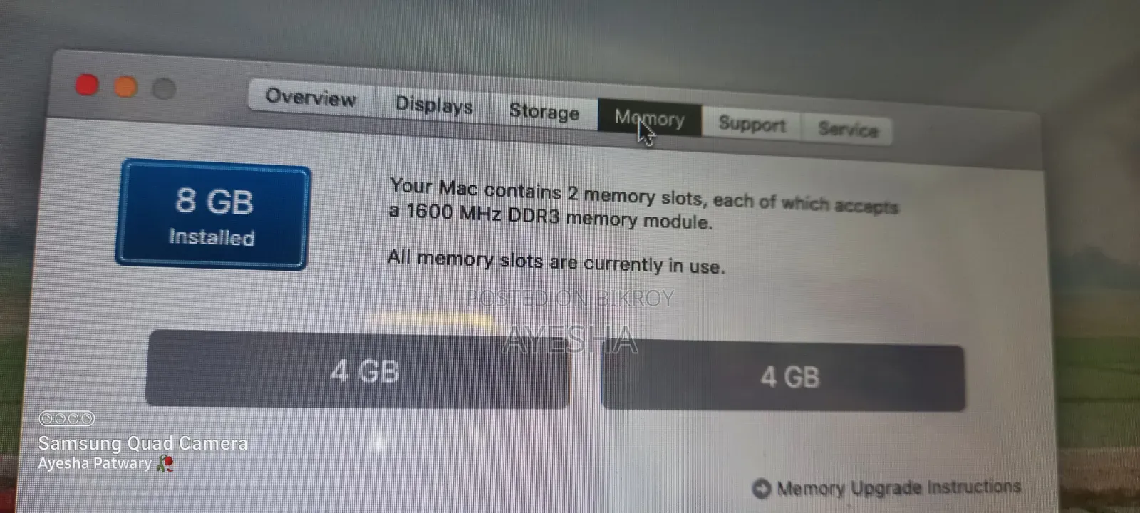 Laptop Apple MacBook 2011 2GB Intel Core I7 HDD 500GB