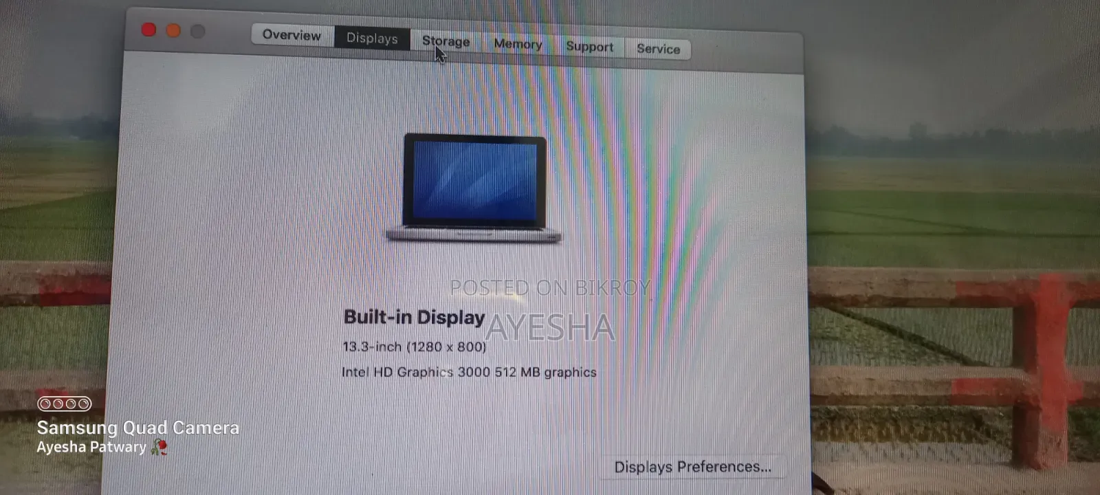 Laptop Apple MacBook 2011 2GB Intel Core I7 HDD 500GB