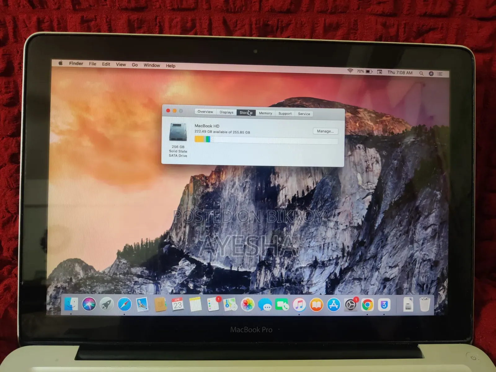 Laptop Apple MacBook 2011 2GB Intel Core I7 HDD 500GB