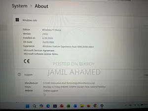 New Laptop Chuwi GemiBook XPro 8GB HDD+SSD 256GB
