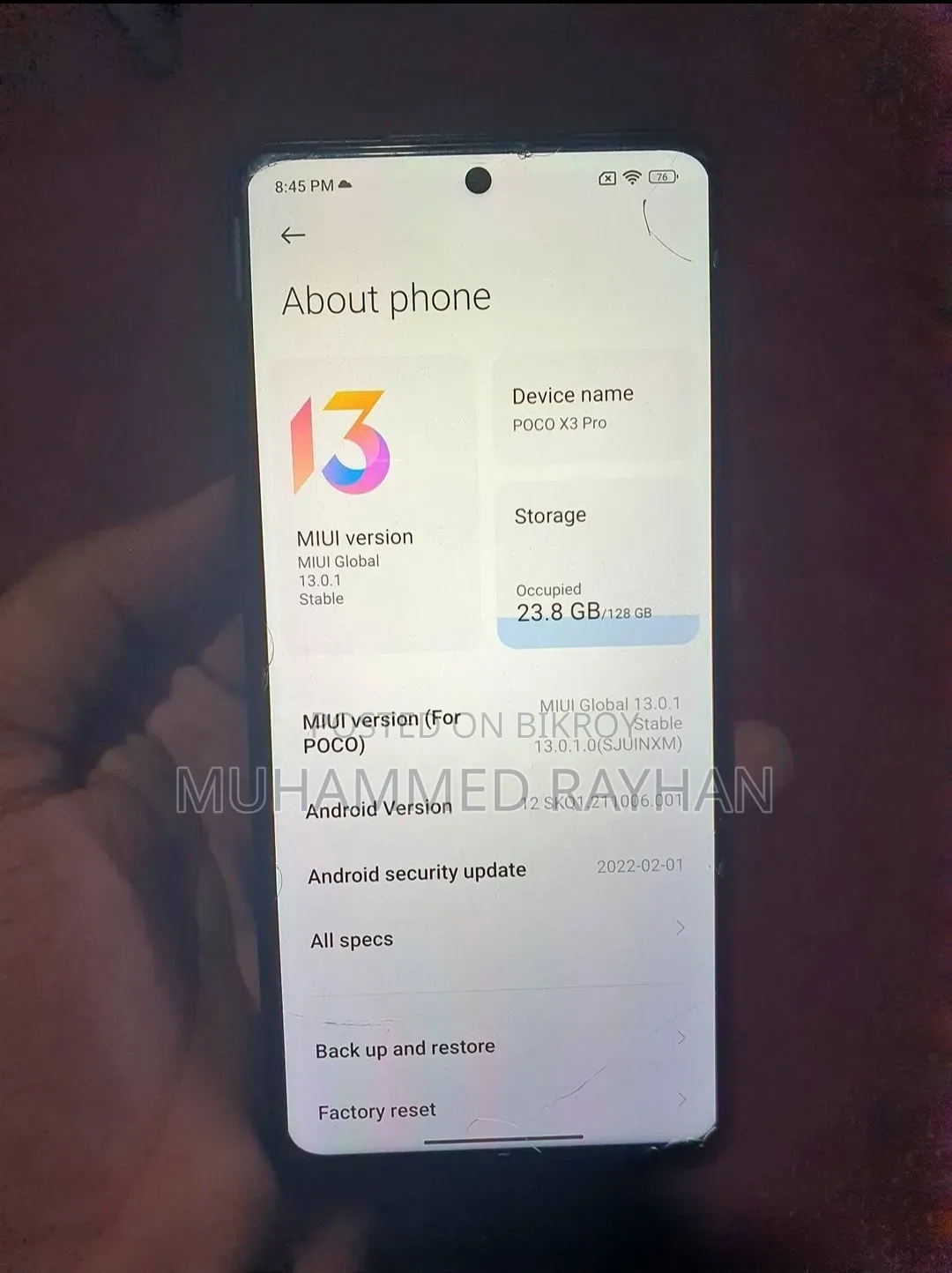 Xiaomi Poco X3 Pro 128 GB Blue