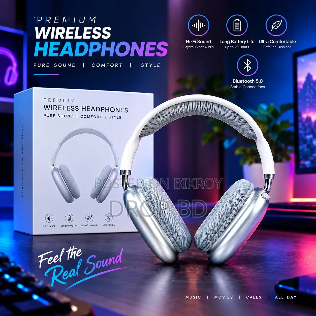 Premium AirPods Max Wireless Headset