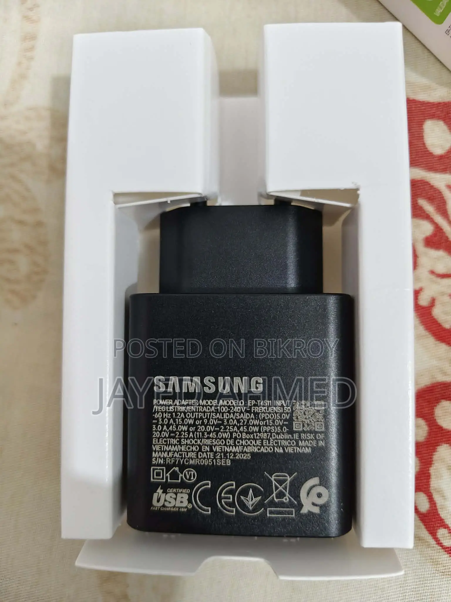 Samsung Original Adapter for Sale