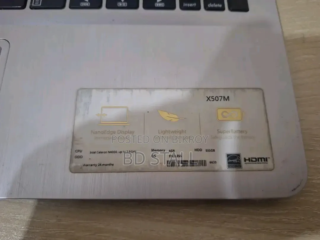 Laptop ASUS Vivobook 15 8GB HDD 500GB