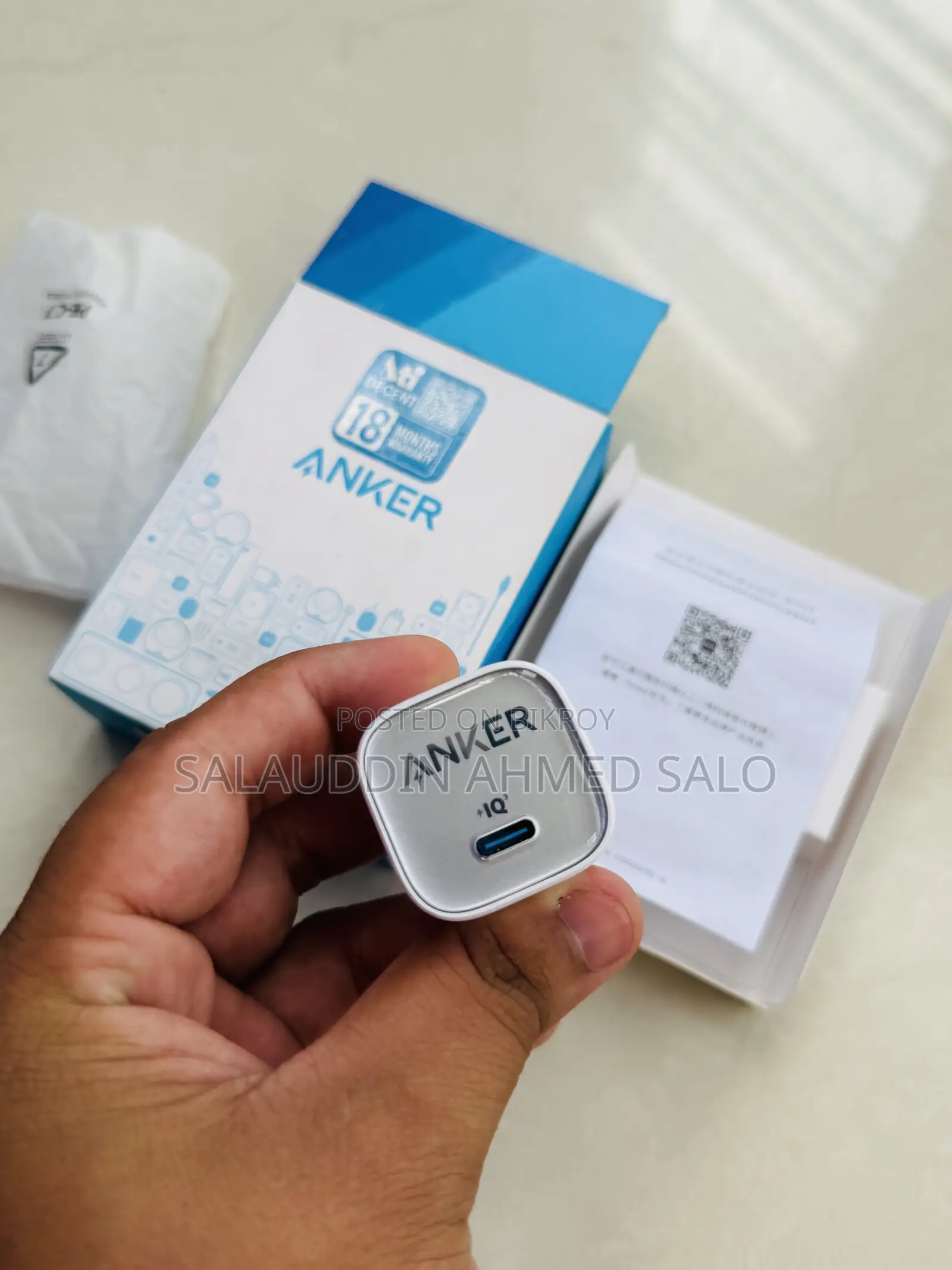 Anker Zolo 30w type C to C