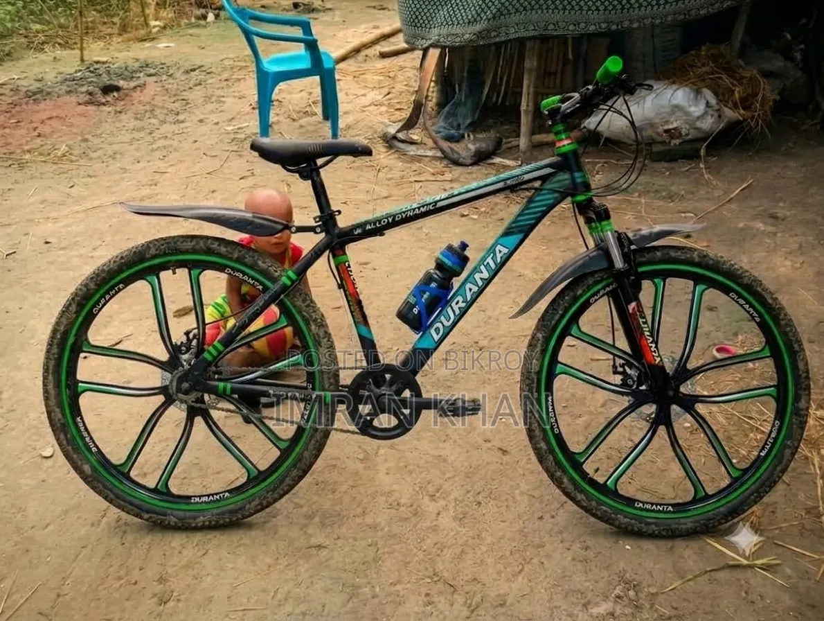 ​ব্যবহৃত ভালো মানের সবুজ রঙের বাইসাইকেল