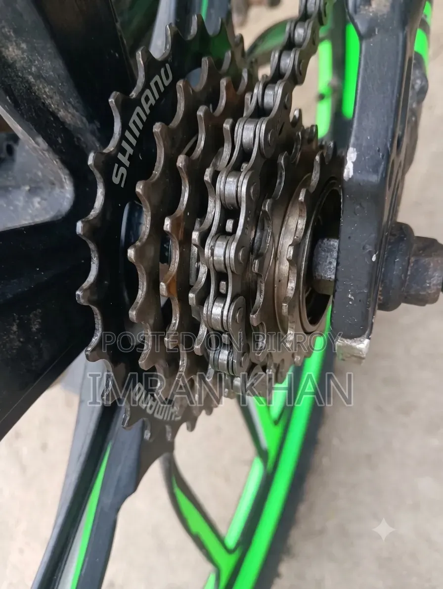 ​ব্যবহৃত ভালো মানের সবুজ রঙের বাইসাইকেল