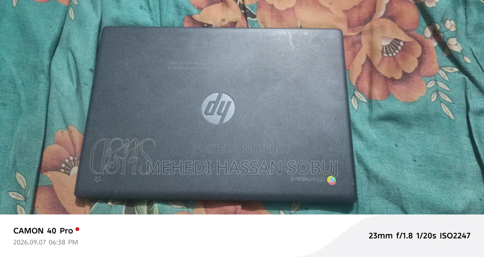 Laptop HP Chromebook 8GB Intel Core I3 SSD 60GB