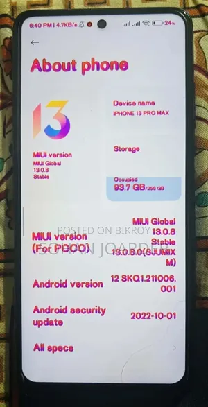 Xiaomi Poco X3 Pro 256 GB Blue