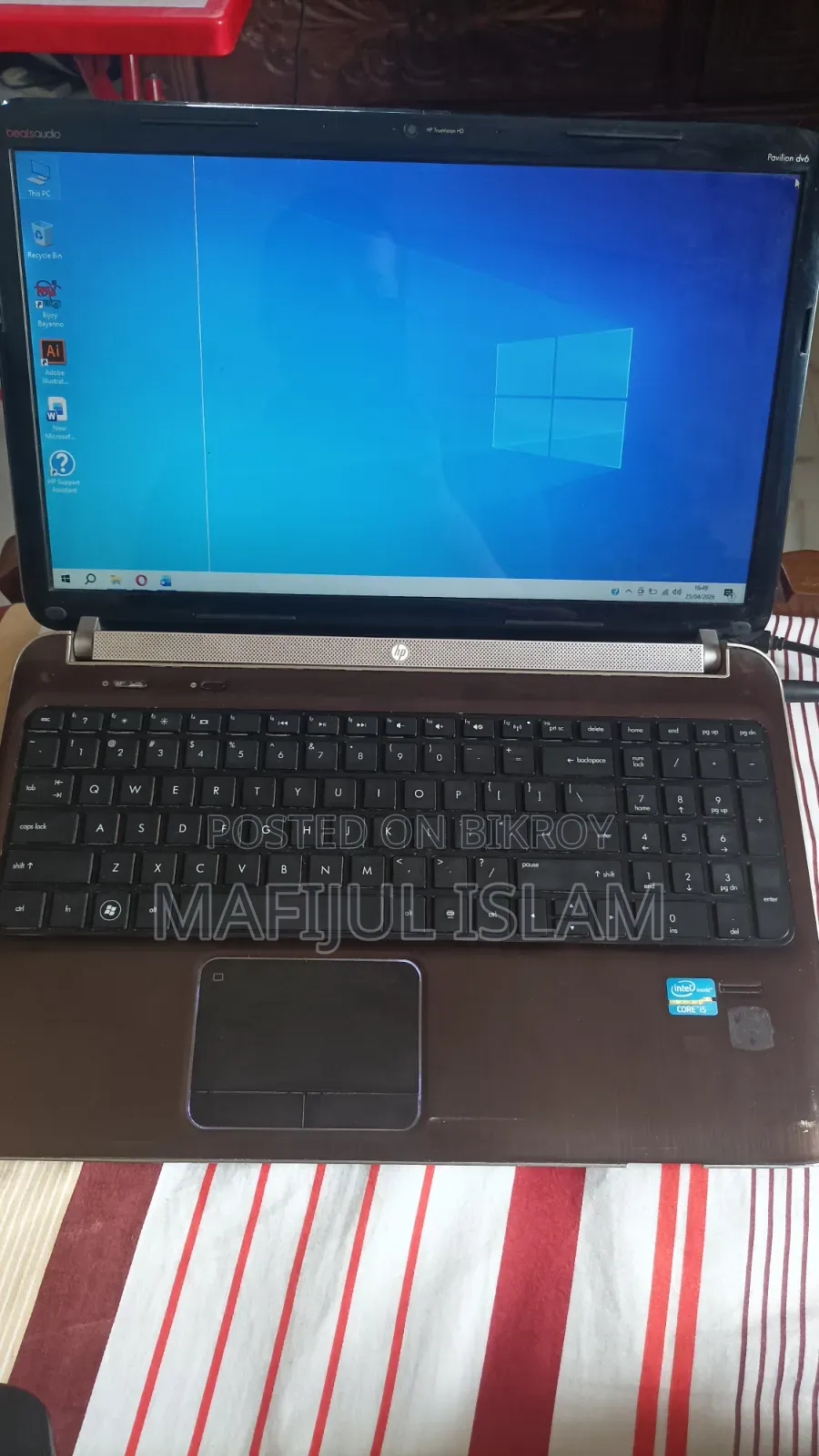 Laptop HP Pavilion Dv6 8GB Intel Core I5 SSD 128GB