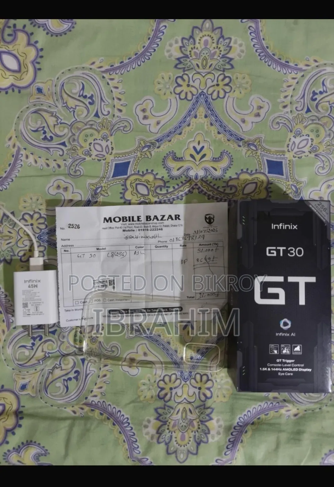 Infinix GT 30 5G 256 GB Gray