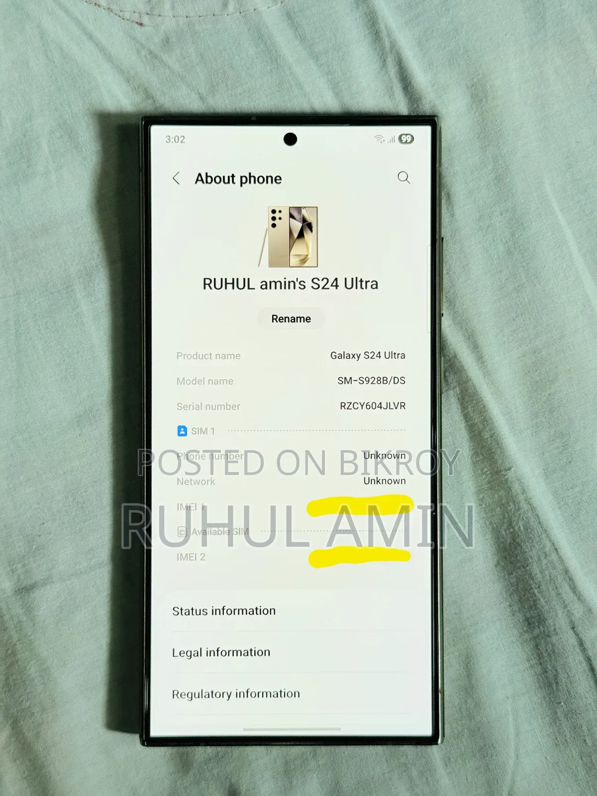 Samsung Galaxy S24 Ultra 256 GB