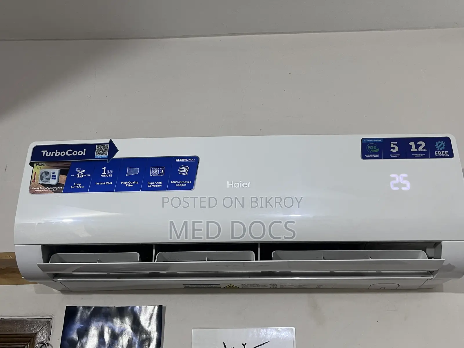 Haier AC 1 Ton in Optimum Condition