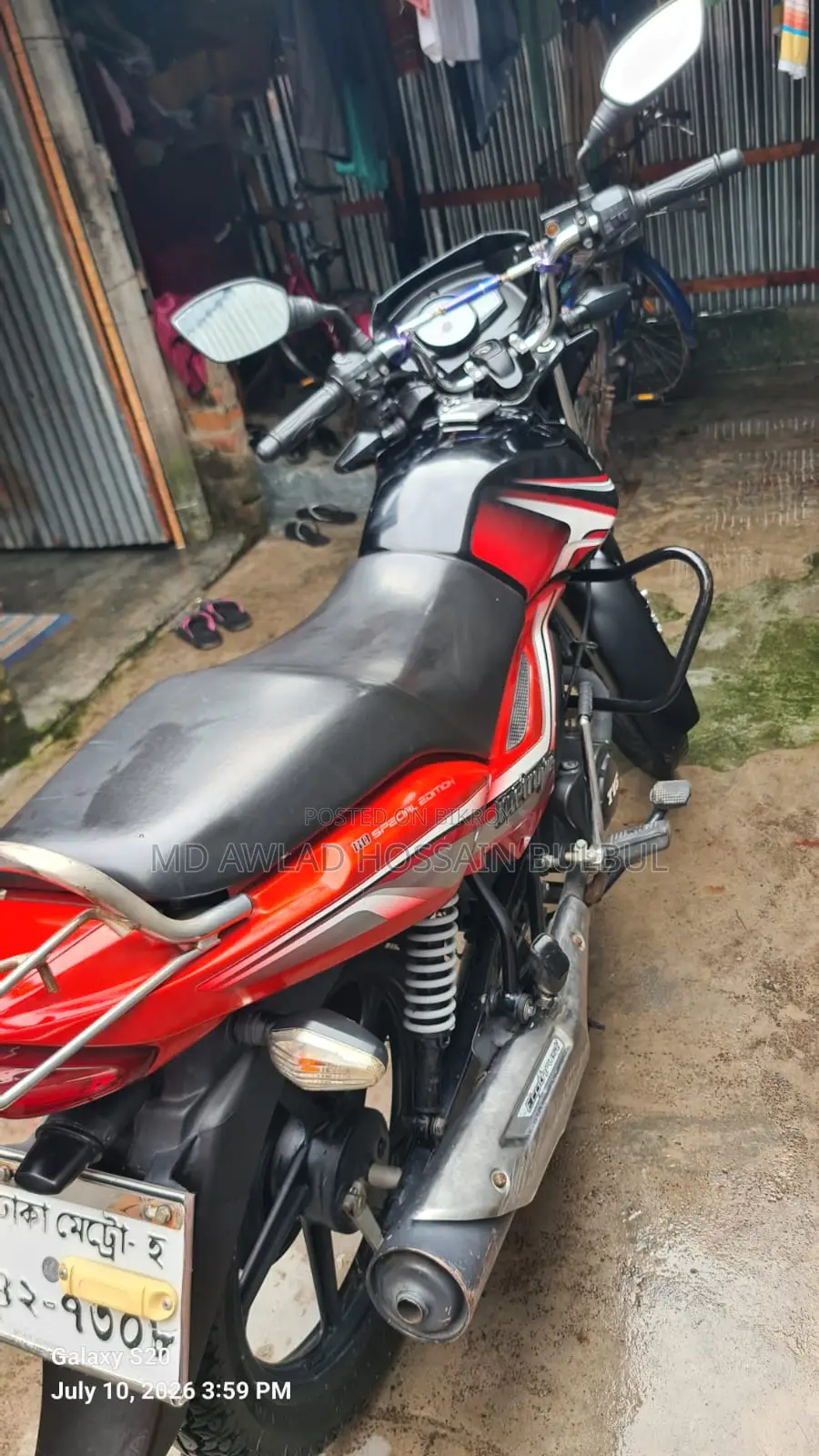 TVS Metro Plus 2020 Red