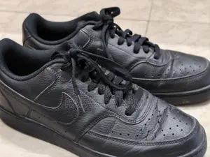 Original Nike Shoes Court Vision Low Triple Black