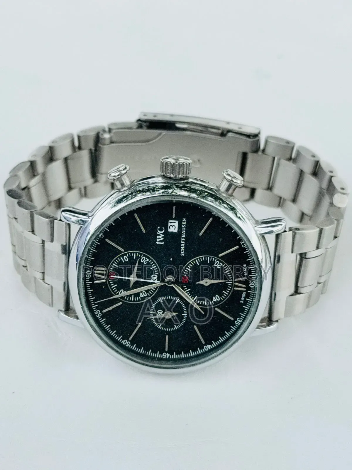 IWC Quartz Chronograph Watch 
Dial Size 42mm