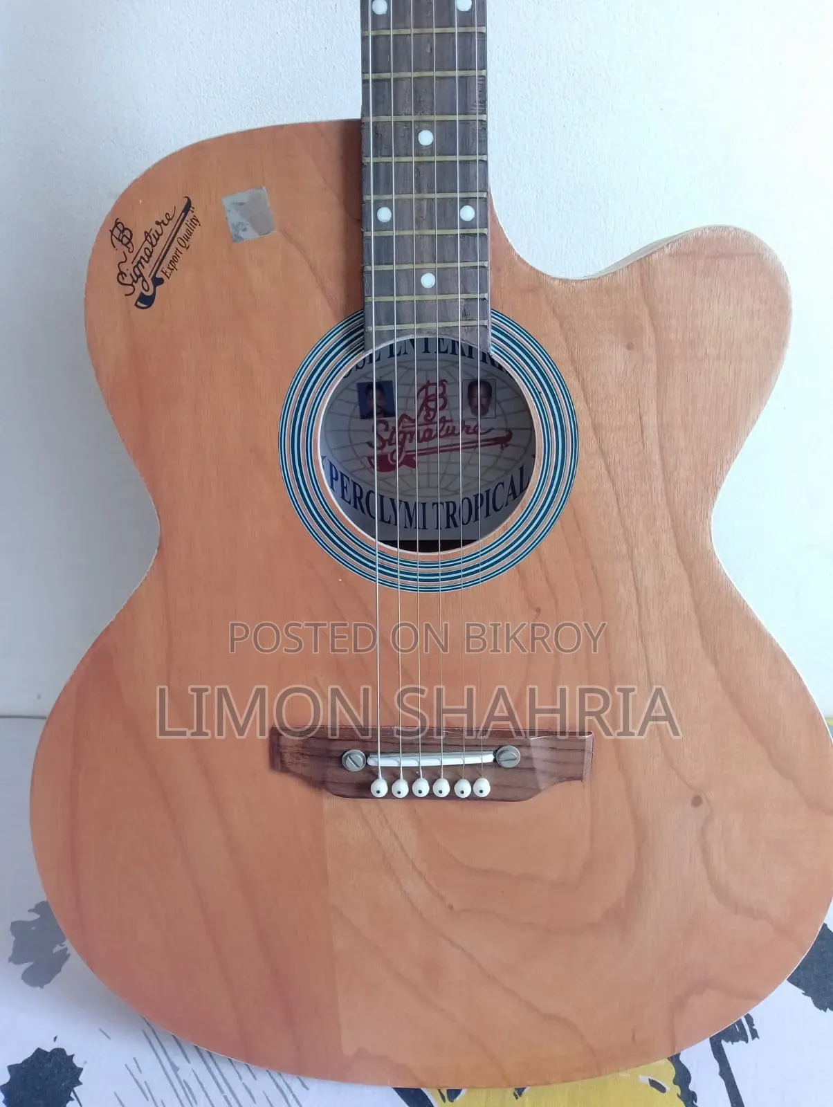 JB Signature Acoustic Guitar With Accessories (Very Good Condition)