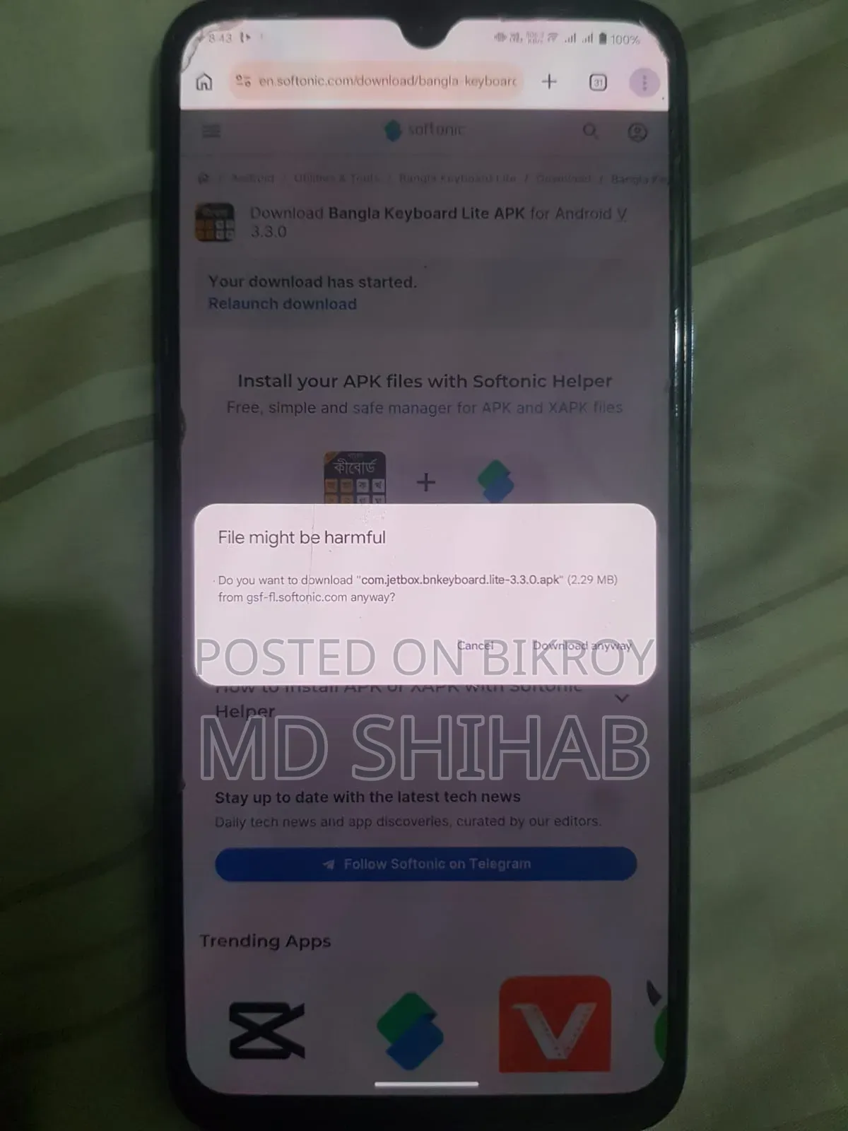 Vivo V23 128 GB Blue