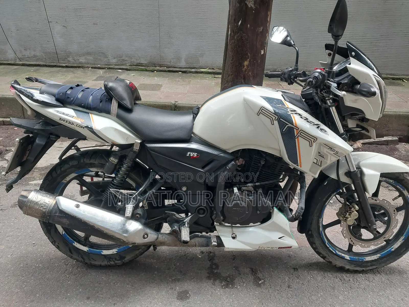 TVS Apache RTR 160 2V 2014 White