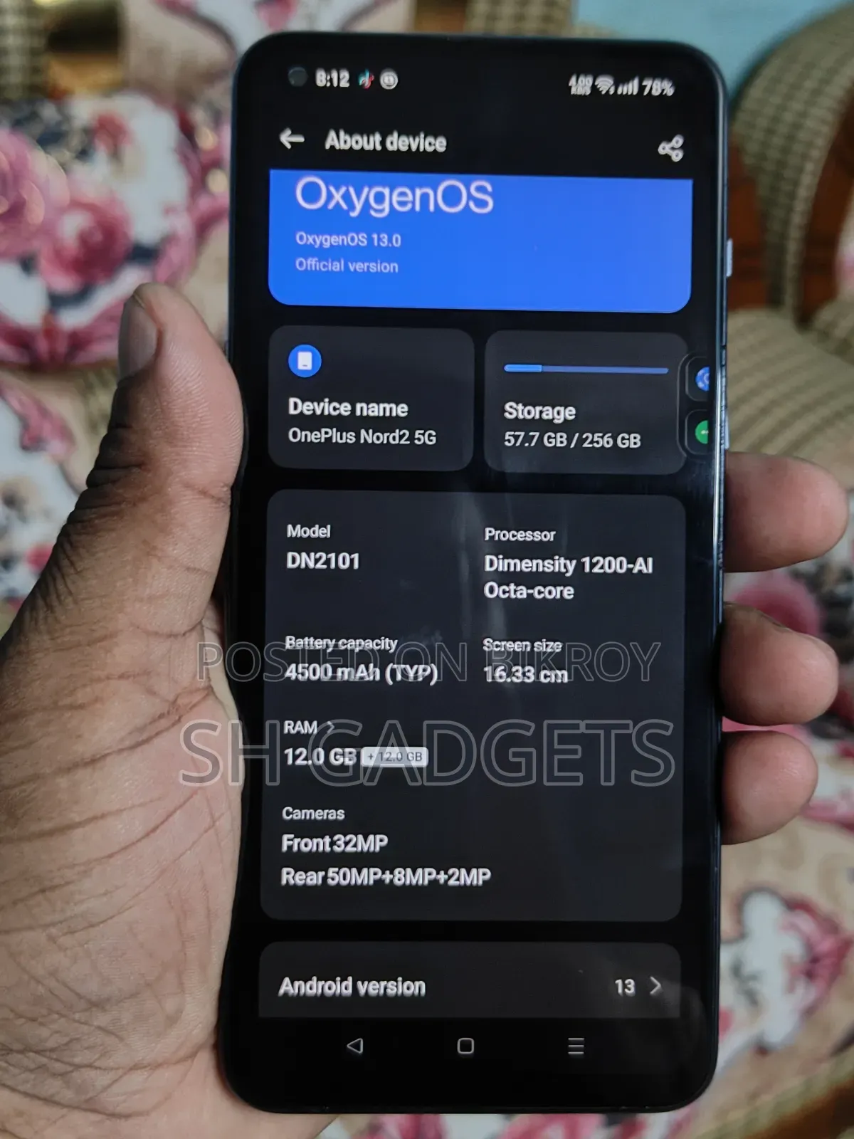 OnePlus Nord 2 5G 256 GB Gray