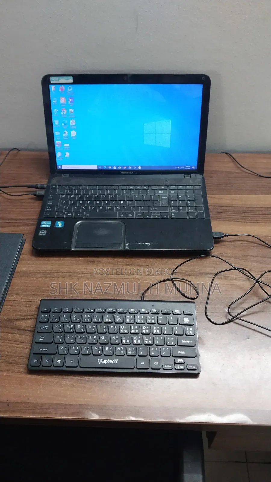 Laptop Toshiba Satellite L850 8GB Intel Core I3 HDD 512GB