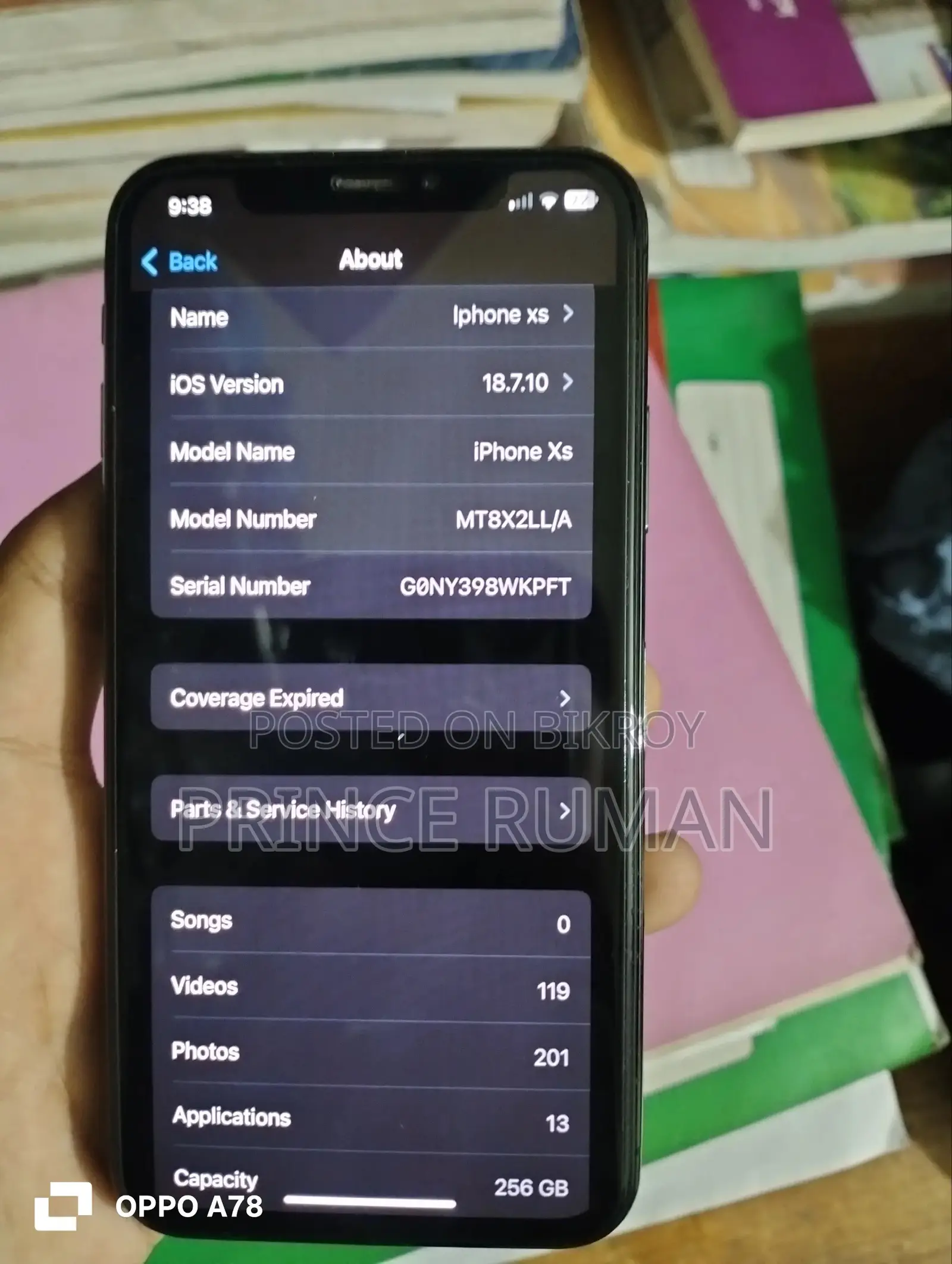 Apple iPhone XS 256 GB Black