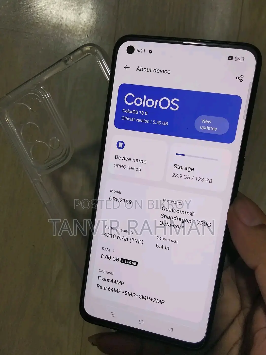 Oppo Reno 5 128 GB Black