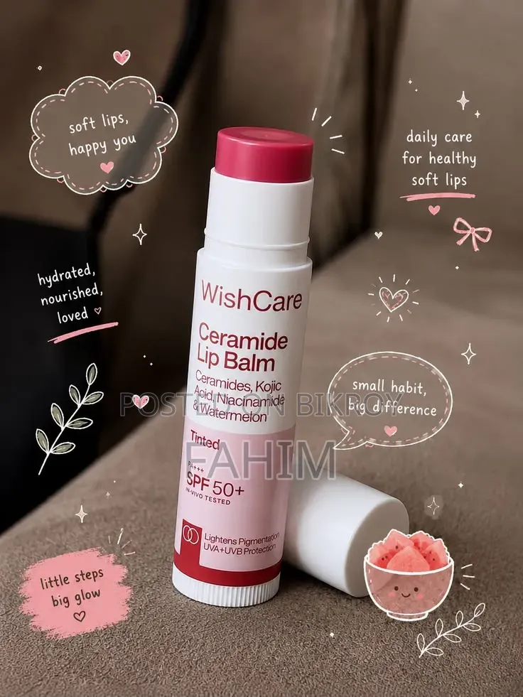WishCare Ceramide Lip Balm SPF 50+ | Tinted