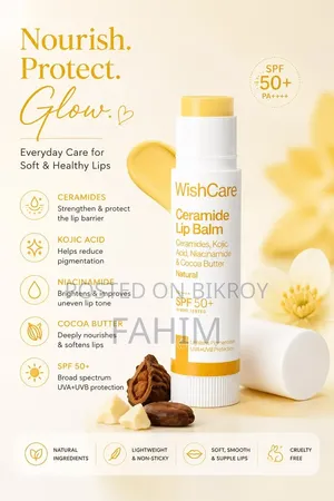 WishCare Ceramide Lip Balm SPF 50+ | Tinted