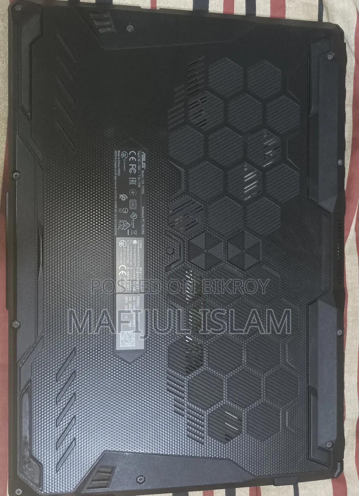 Laptop Asus TUF Gaming F15 8GB Intel Core i5 HDD+SSD 1.5T
