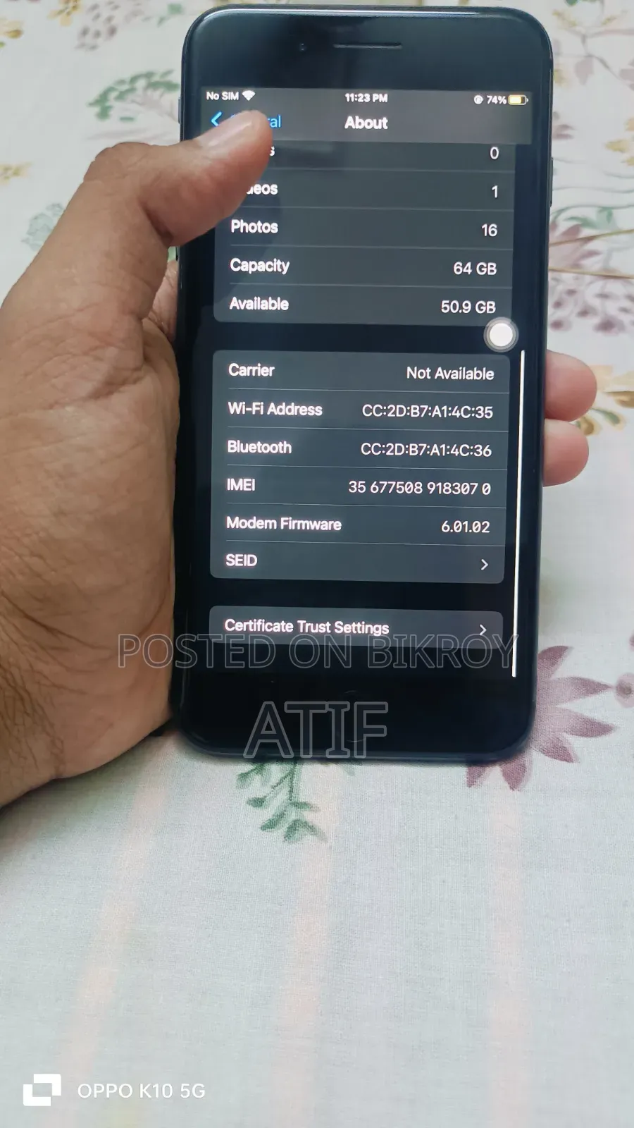 অ্যাপল আইফোন ৮ প্লাস ৬৪ জিবি ব্ল্যাক