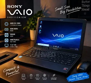 নতুন ল্যাপটপ সনি ভايও Sve1112m1ew 4gb Amd HDD 500gb