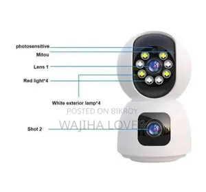 V380 4MP WIFI IP Camera Dual-Lens 355 Degree Auto Tracking