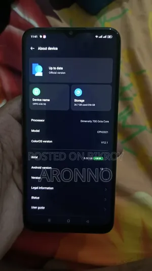New Oppo A56 5G 256 GB Blue