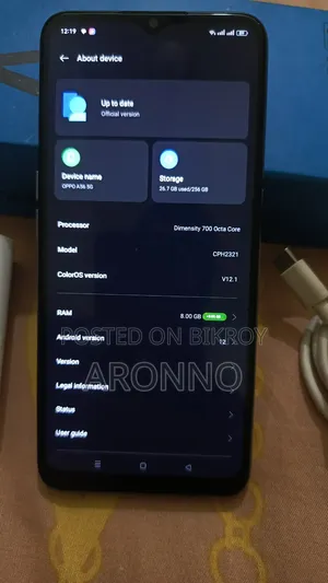 New Oppo A56 5G 256 GB Blue