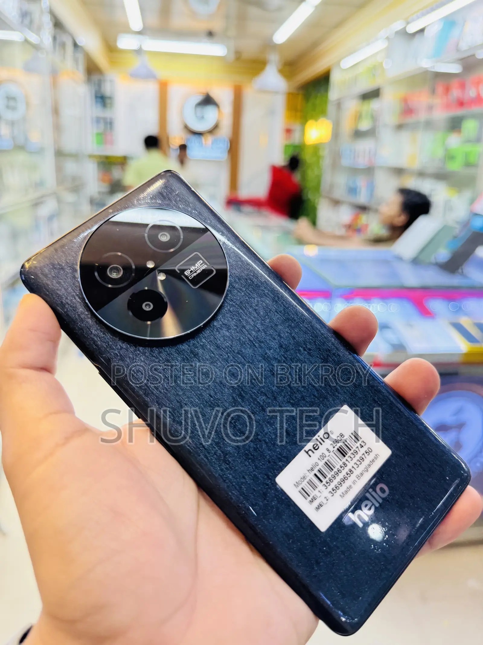 Symphony Helio 80 128 GB Blue