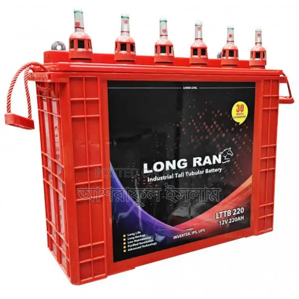 Long Ran LTTB-220Ah Industrial Tall Tubular Battery