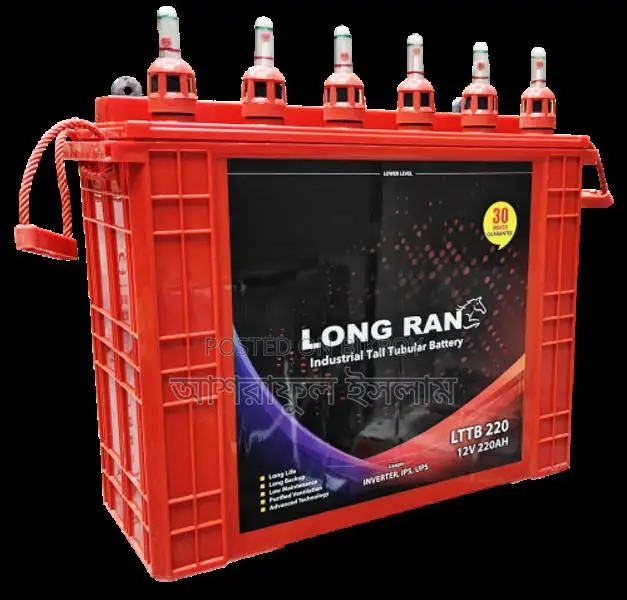 Long Ran LTTB-220Ah Industrial Tall Tubular Battery