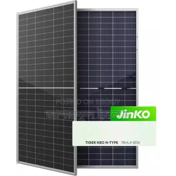 Backside Bificial Module Image Jinko Tiger Neo N-type 78HL4-BDV Bifacial Module 620W Solar Panel ...