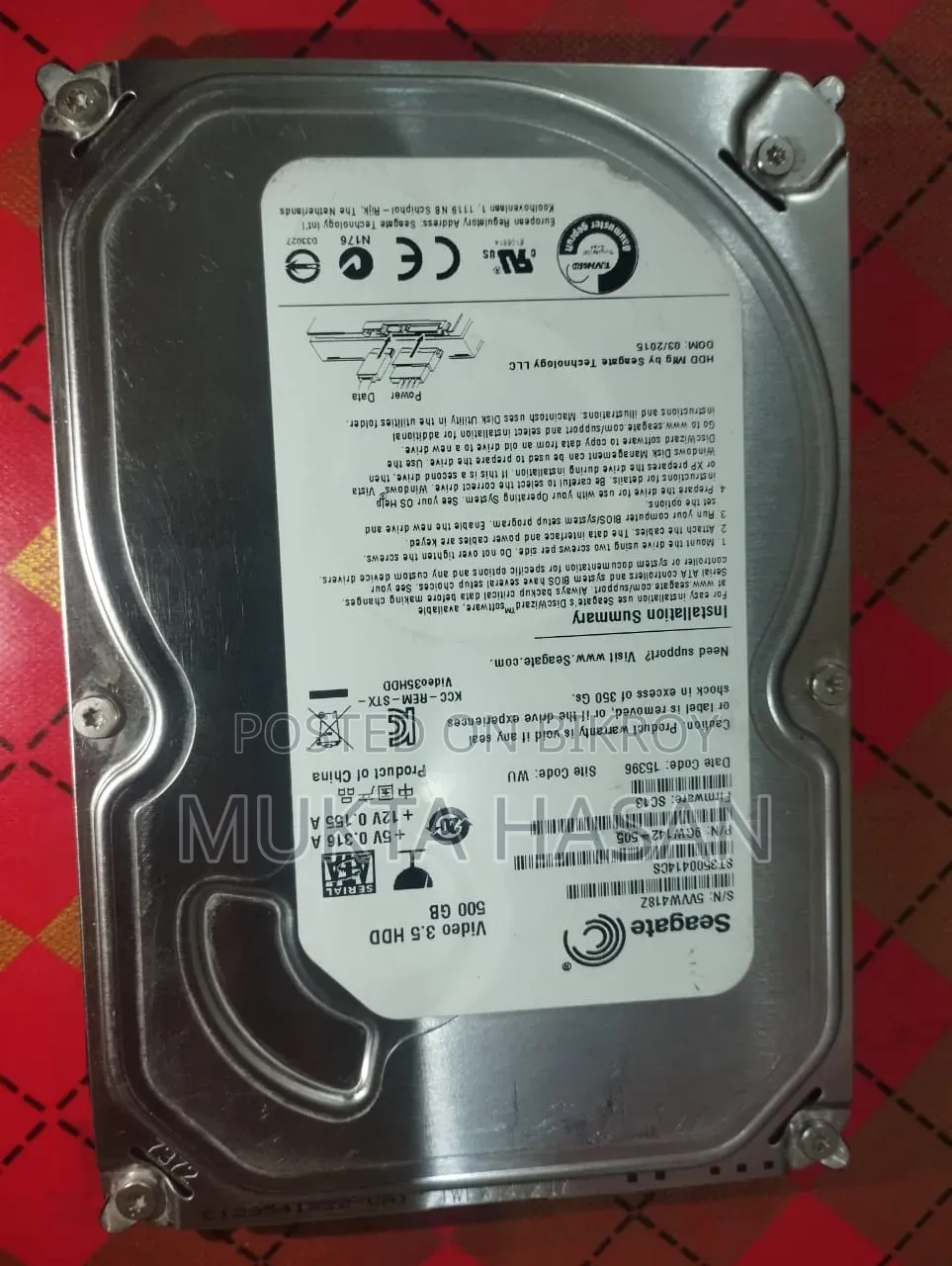 Seagate 7200.12 500GB SATA Hard Disk Drive