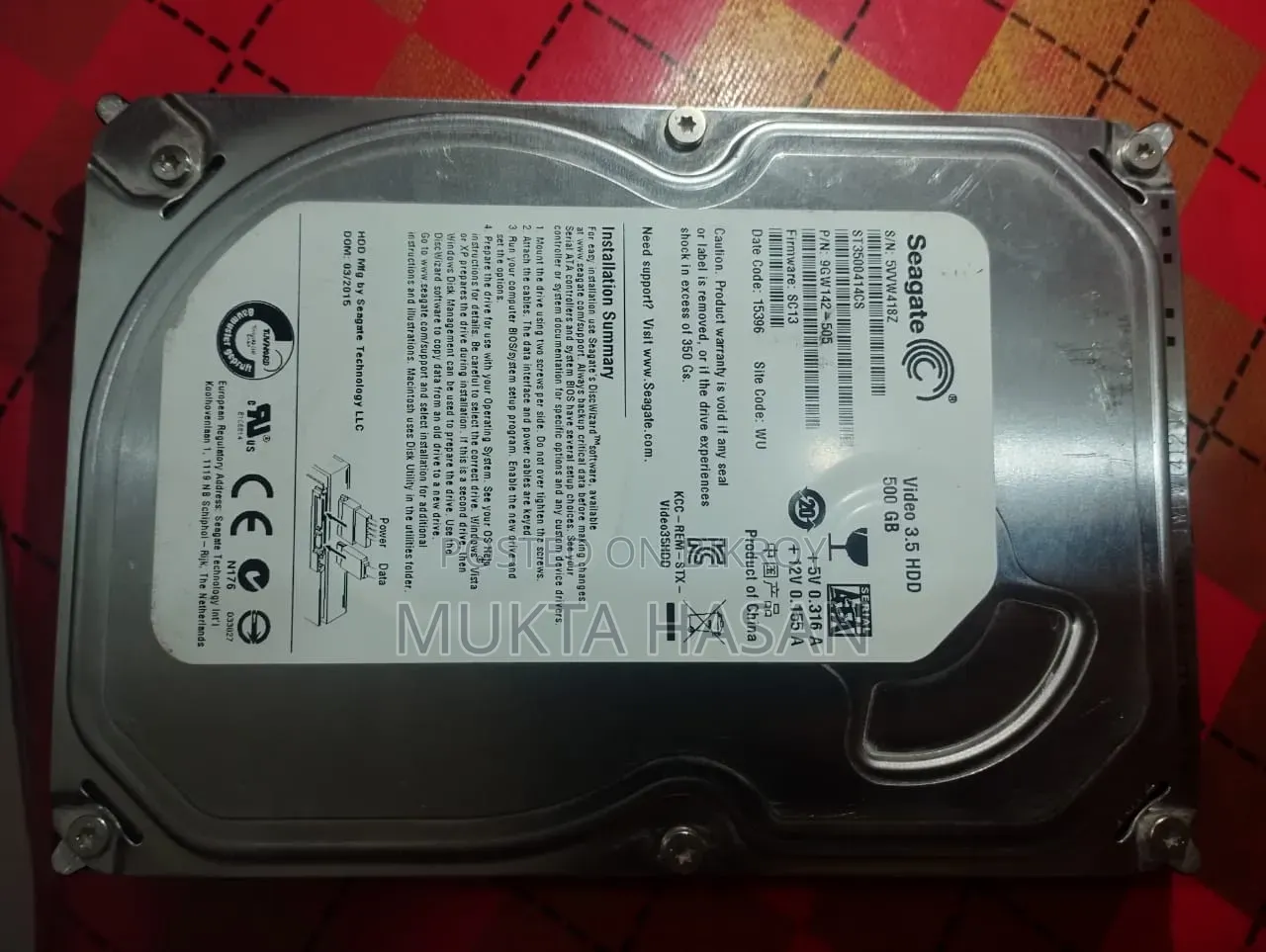 Seagate 7200.12 500GB SATA Hard Disk Drive