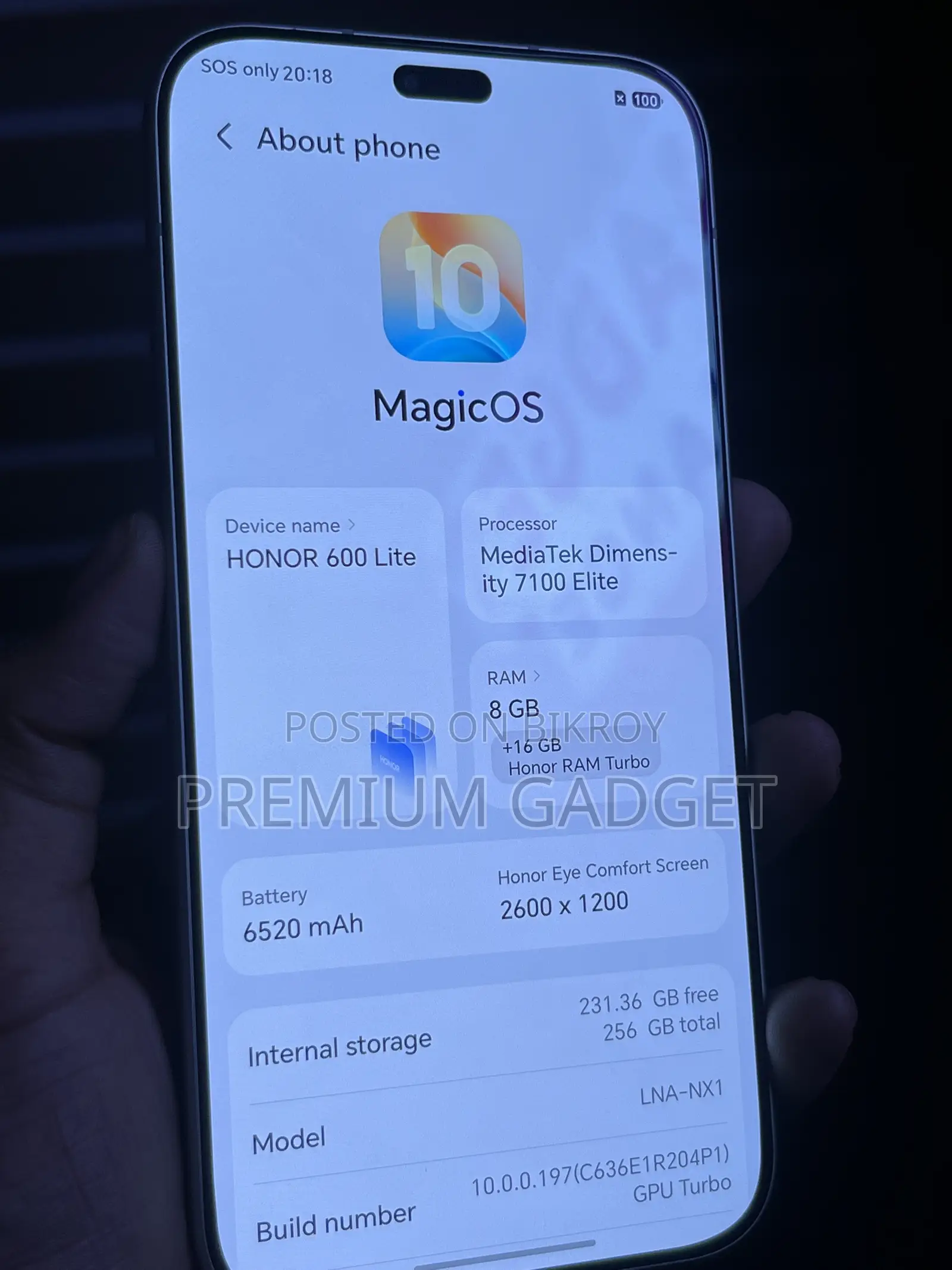 Honor 600 Lite 256 GB Rose Gold