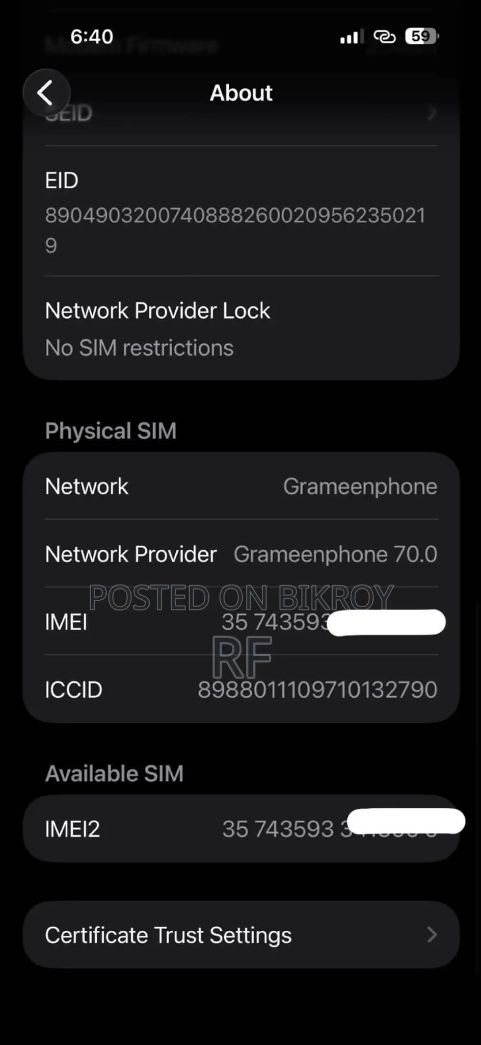 Apple iPhone 16 Pro Max 256 GB Silver